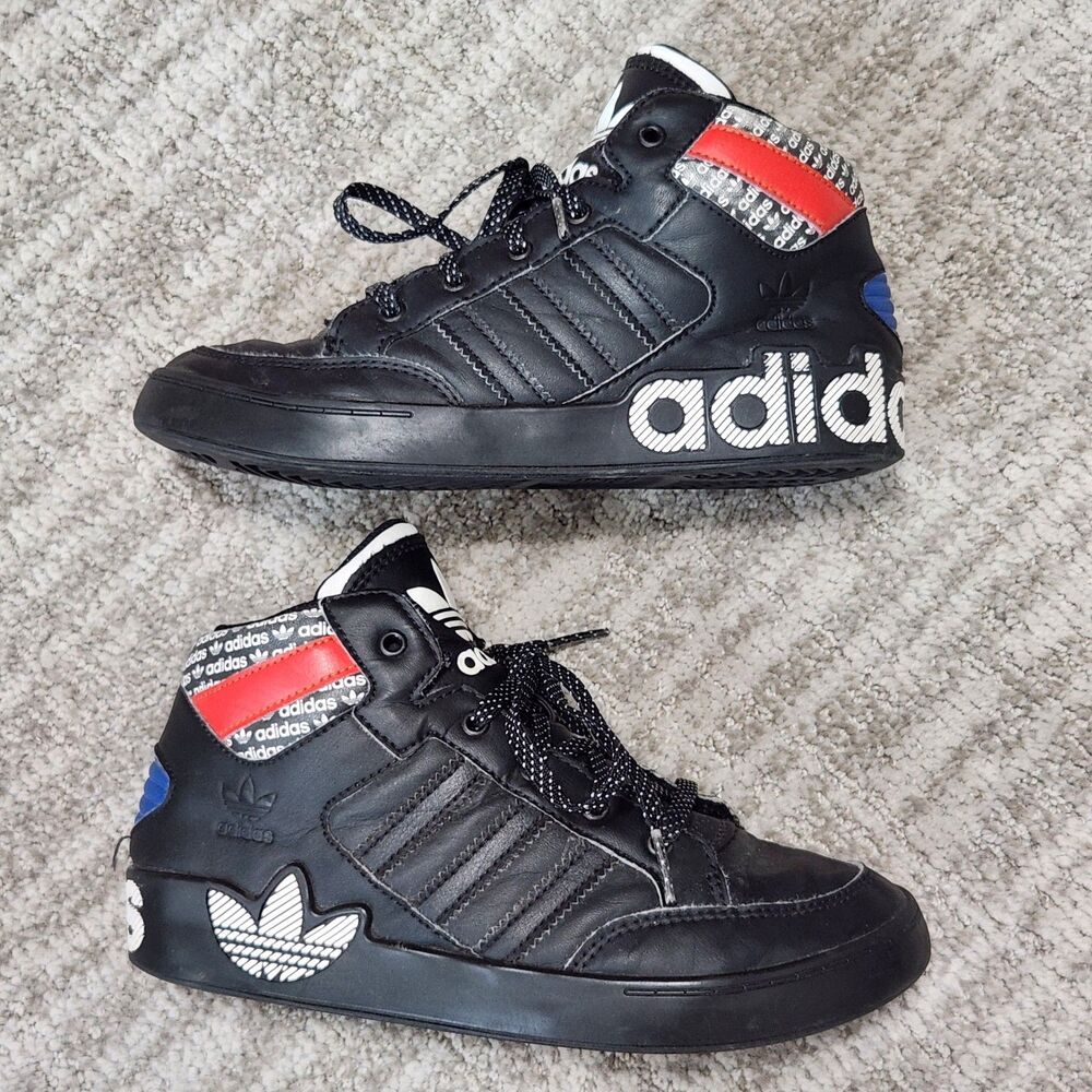 Adidas youth Hard Court High J Transmission basketball hi-tops black size 2 - Picture 5 of 10